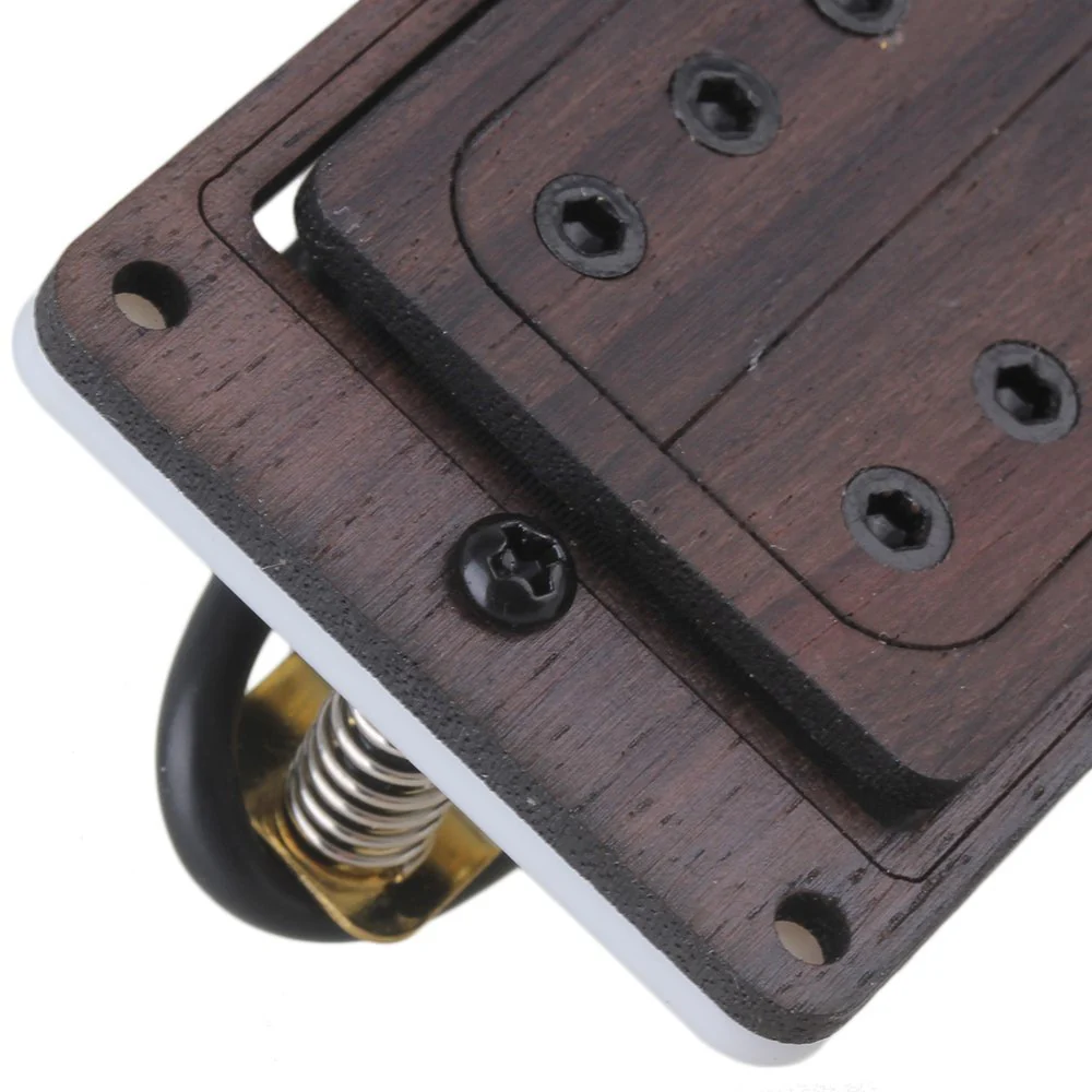 Yibuy 50/52mm Rose Wood Electric Guitar Pickups & Black Screws & Wrench Set of 2 - Image 5