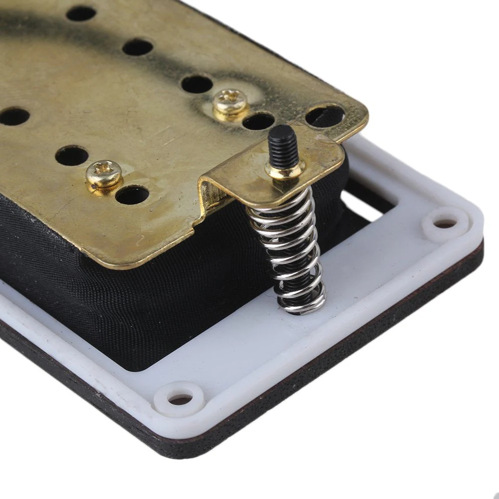 Yibuy 50/52mm Rose Wood Electric Guitar Pickups & Black Screws & Wrench Set of 2 - Image 6