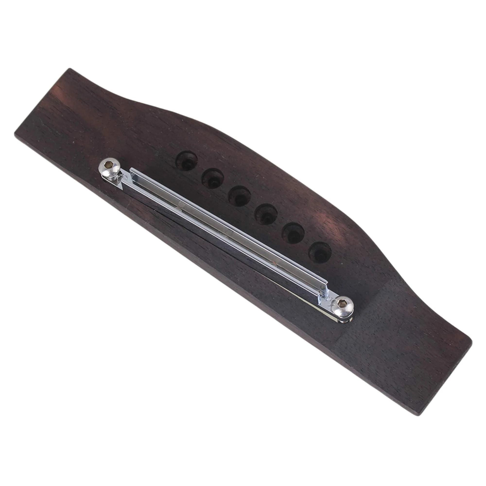 Yibuy 6 String Acoustic Guitar Rosewood Bridge & Saddle Nut & Adjustable Shaft Set - Image 5