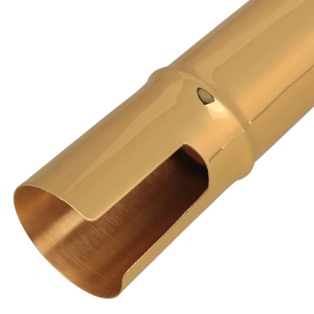 Yibuy B-flat Tenor Sax Saxophone Metal Mouthpiece Size #6 Gold Plated - Image 6