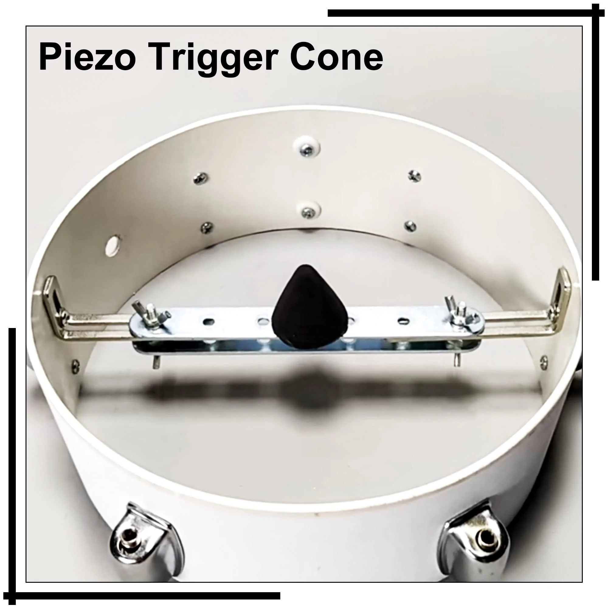 Yibuy Electronic Drum Piezo Trigger Cone Cylinder Black Foam Parts Kit Pack of 10 - Image 2