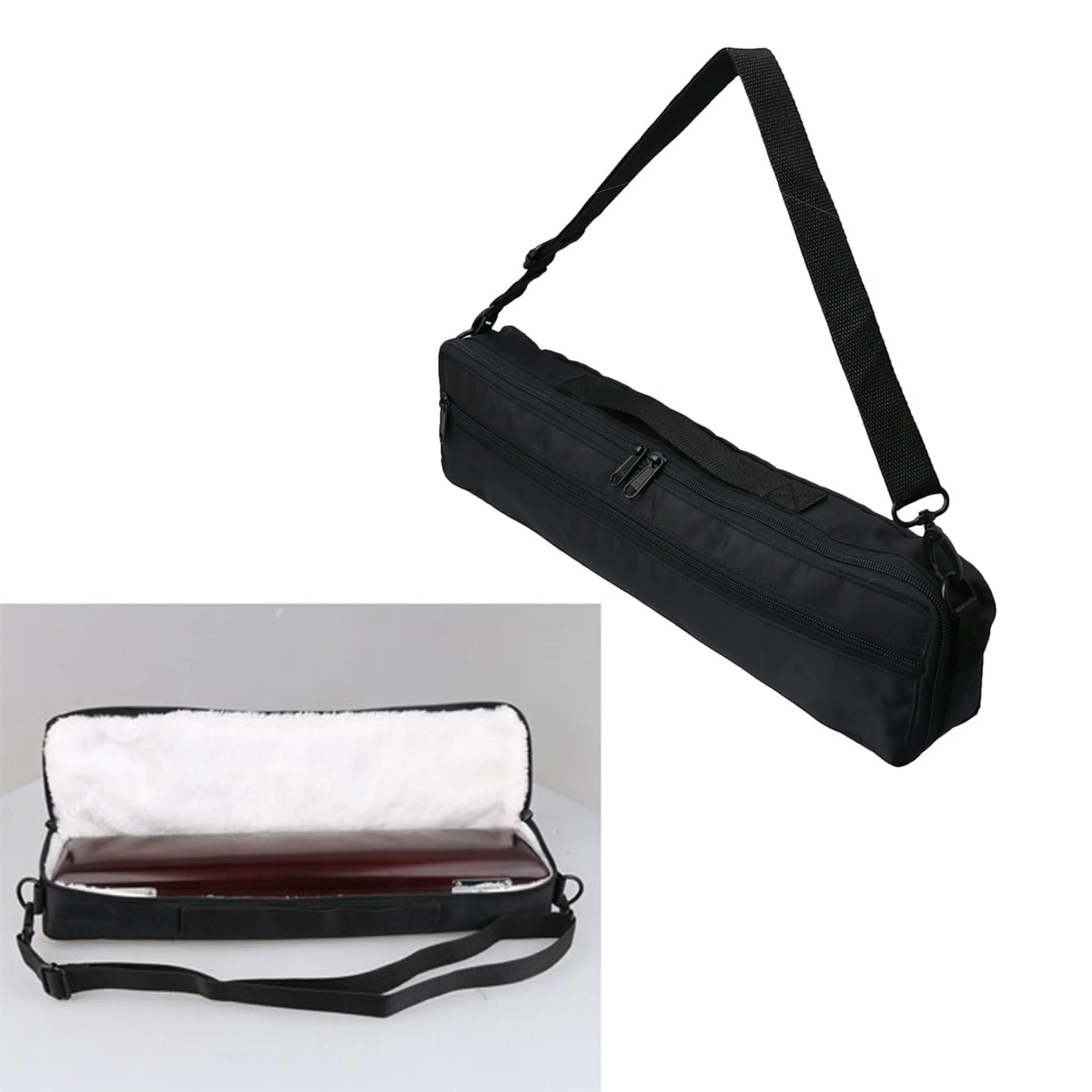 Yibuy Portable Flute Case Bag Adjustable Strap Flute Gig Bag Box Shoulder Strap Padded Carrying Bag for 16-hole Flute - Image 2