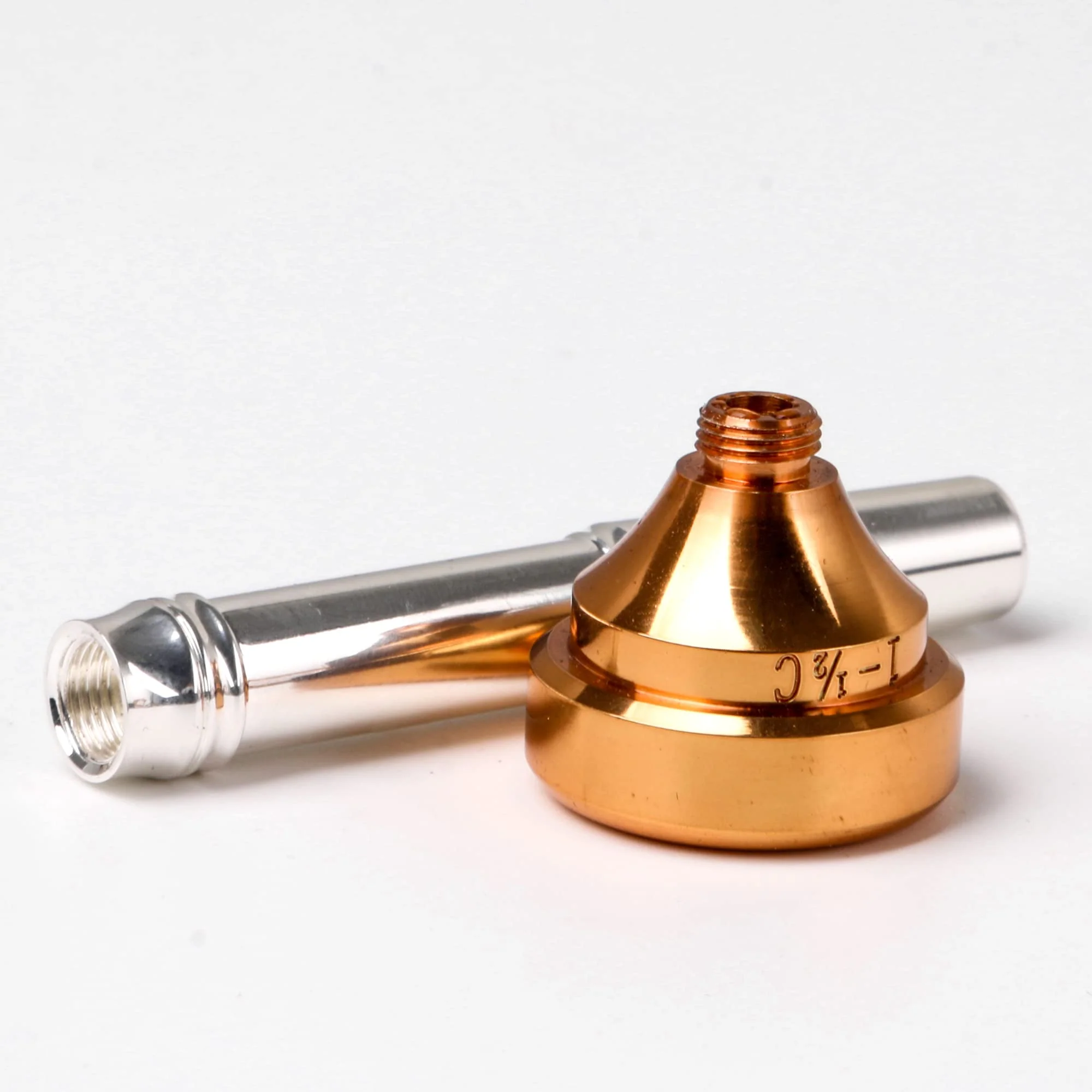 Yibuy Trumpet Mouthpiece Brass Gold Plated 8.8cm Long 2.2cm Wide Suitable for Trumpet Set of 4 - Image 3