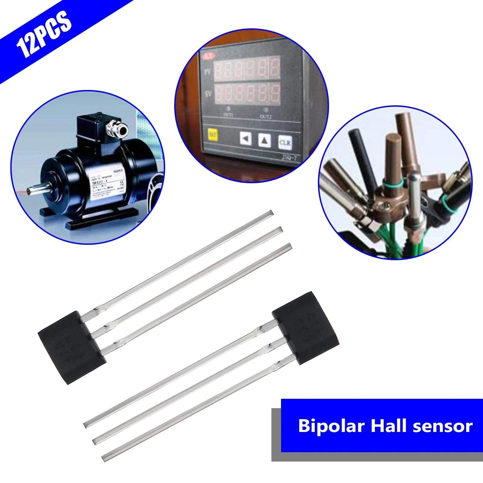 YINETTECH 12pcs 41F TO-92S Bipolar Hall Effect Sensor Magnetic Detector SS41F 0H41 SH41 S41 S41 S41 3 Pin Sensor for Electric Vehicle Engine Industrial Applications - Image 3