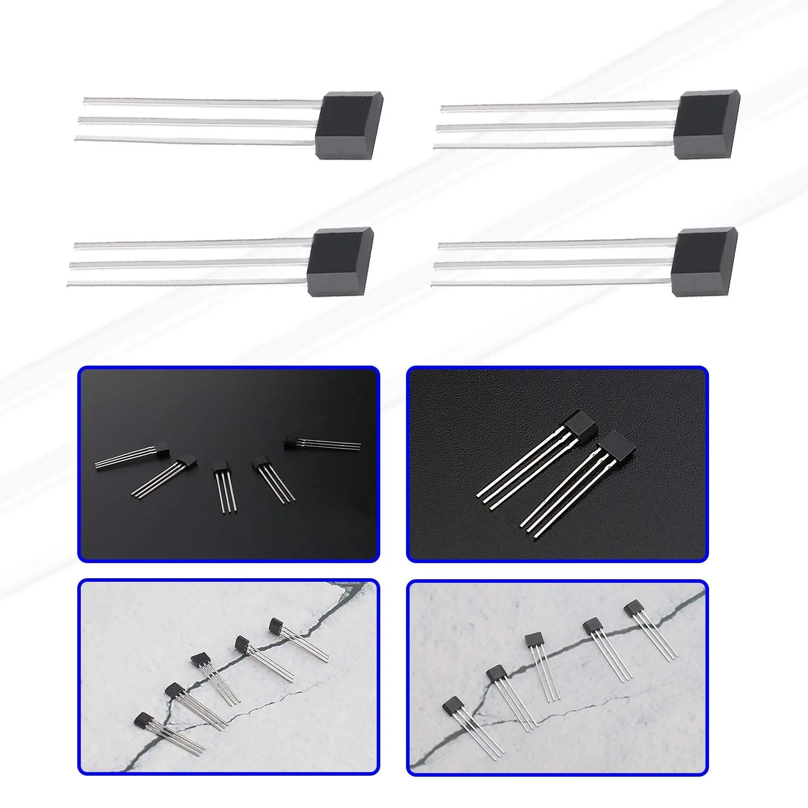 YINETTECH 12pcs 41F TO-92S Bipolar Hall Effect Sensor Magnetic Detector SS41F 0H41 SH41 S41 S41 S41 3 Pin Sensor for Electric Vehicle Engine Industrial Applications - Image 5