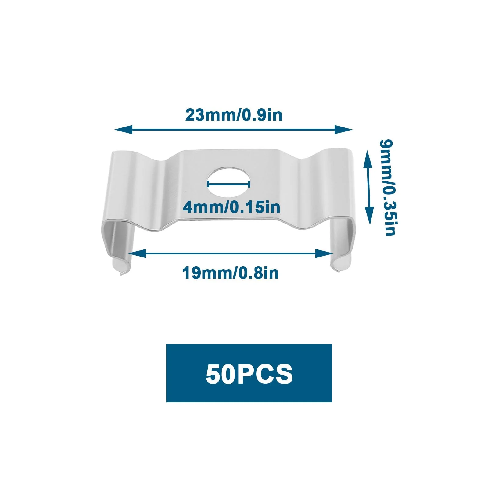 YINETTECH 50pcs 23mm T5 LED Bulb Clips Holder for Lamp Holder LED Ceiling Light with Aluminium Channels - Image 4