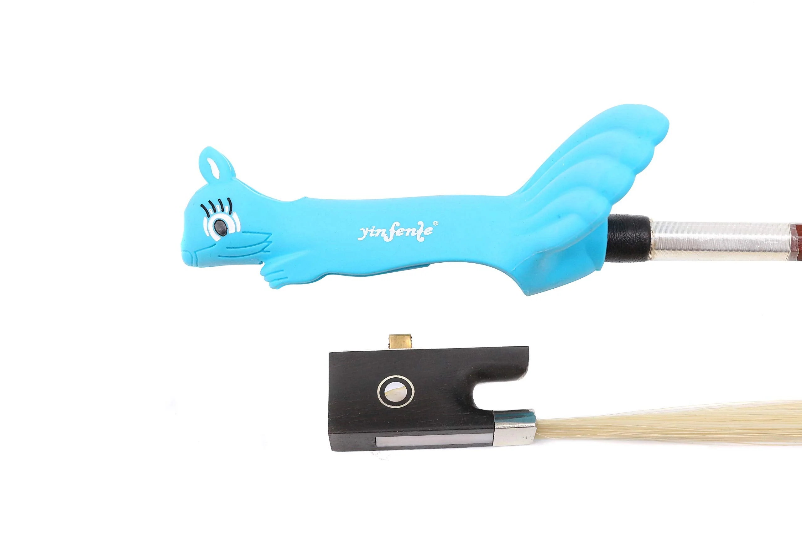 Yinfente 1pc Hold Violin Bow Holder Hold Violin/Viola Bow Teaching Aid Violin Bow Grip Learn Violin Beginner Corrector Bow Straightener Soft protect finger blue - Image 5
