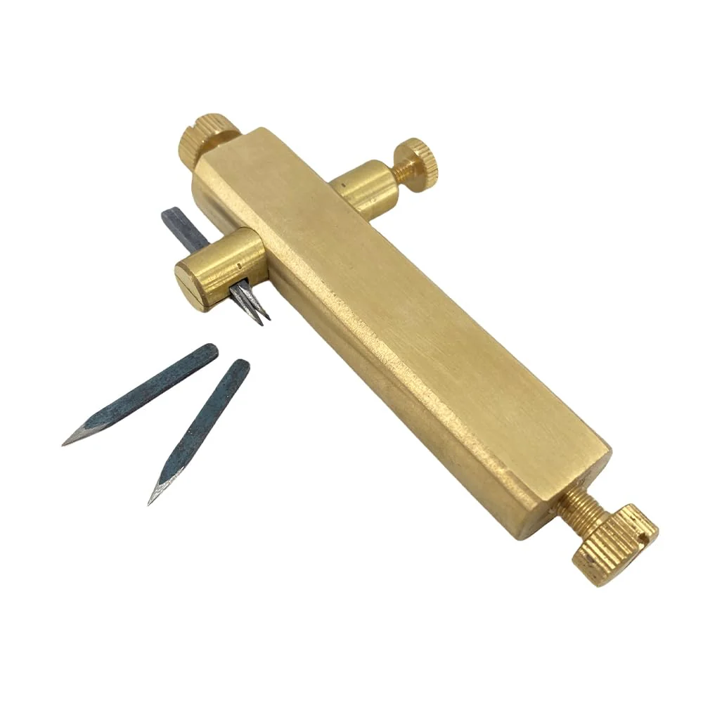 Yinfente 1set Brass Purfling Tools Inlay Inlaid Groove Carver Knife Luthier Tools for Making Violin Viola - Image 3