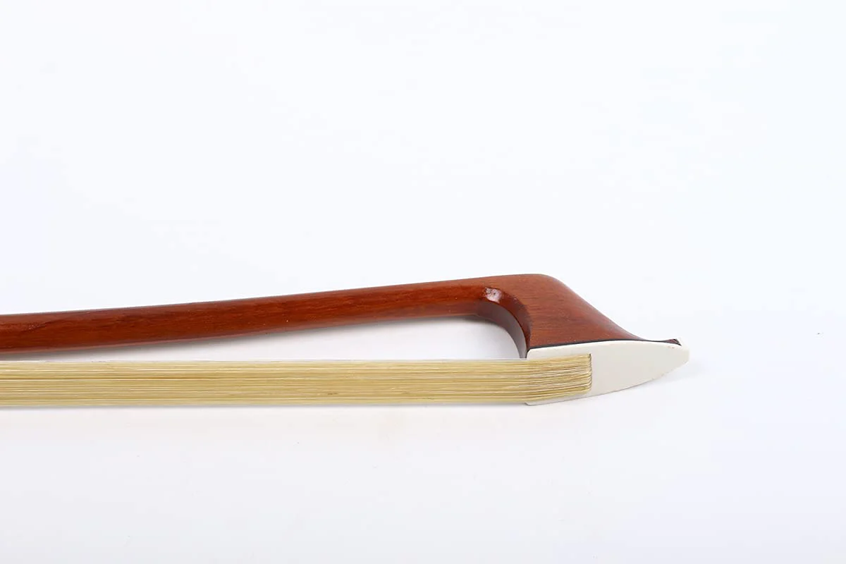 Yinfente 4/4 Cello Bow Full Size Bows Brazilwood Natural Mongolian Bow Hair Ebony Frog Straight (4/4) - Image 6