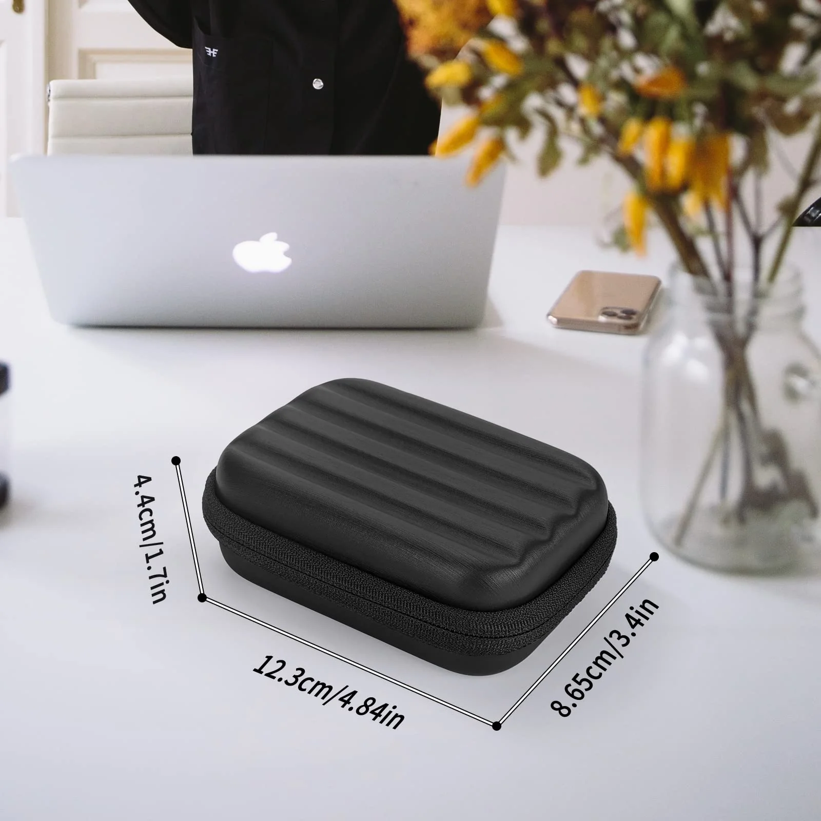 YINKE Case Compatible with Samsung T7 Shield/ T9 / T7 Touch Portable SSD USB 3.2 1TB, 2TB, 500GB, Hard EVA Portable Travel Storage Protective Cover (Black) Blak - Image 7