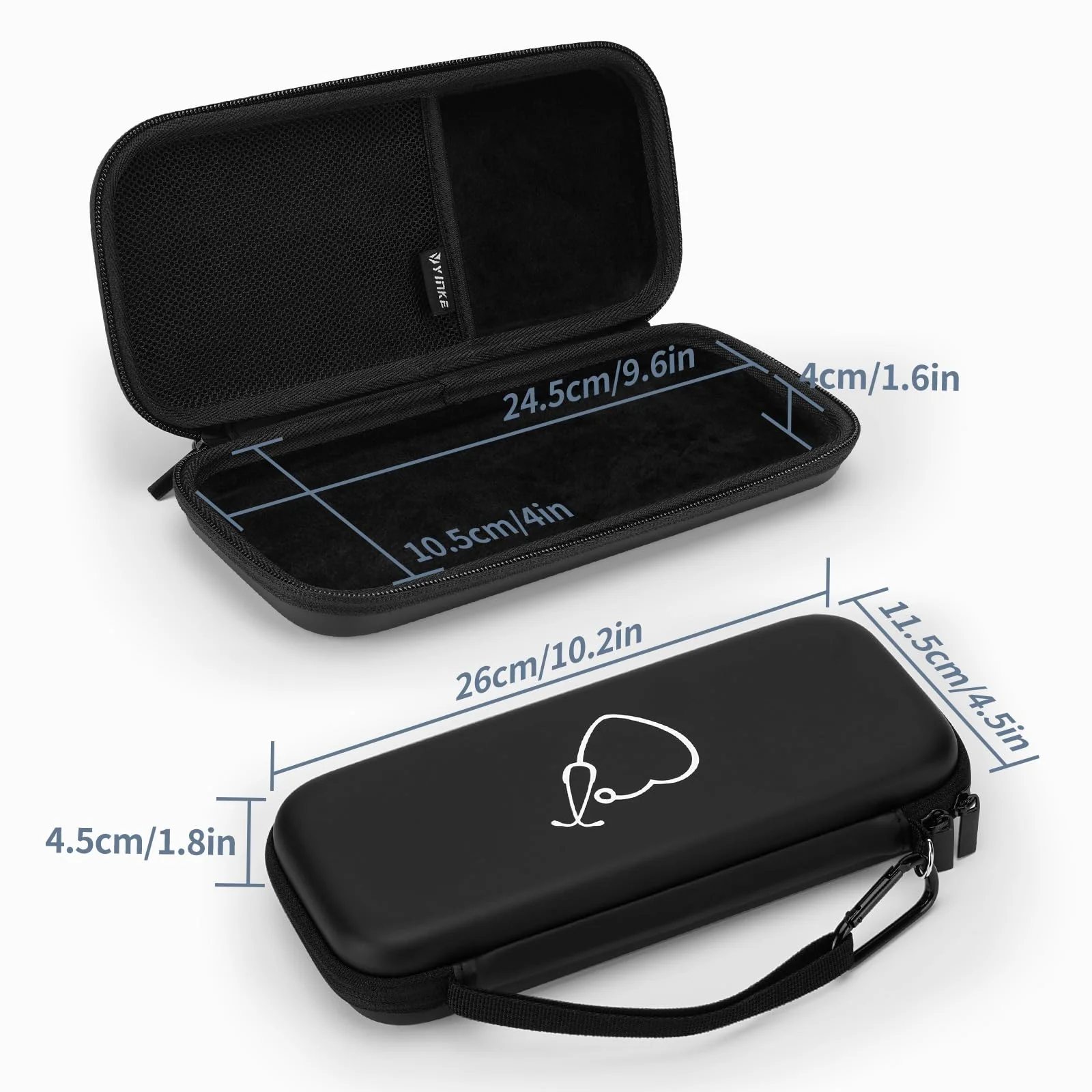 Yinke Stethoscope Bag for 9M Littmann/MDF/ADC Stethoscope Nurse Accessory for Emergency Paramedics Small and Portable Shockproof for Travel Fits Medical Scissors Reflex Hammer Pen Light Black Optimization - Image 4