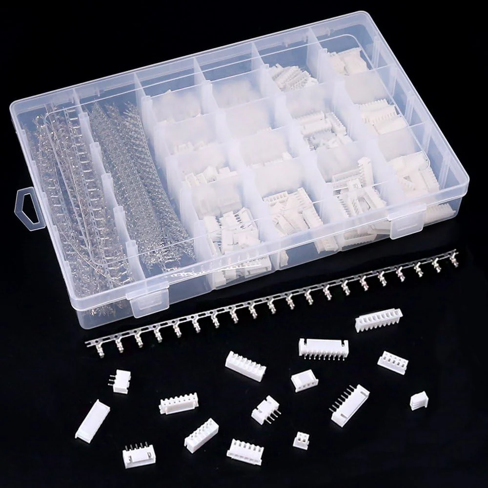YIXISI 460 Piece JST Connector Kit, JST-XH, 2.54 mm Pitch Female Pin Header, JST Adapter Cable Plug, JST Male and Female Connector (2/3/4/5/6 Pin) White-Jst Xh - Image 9