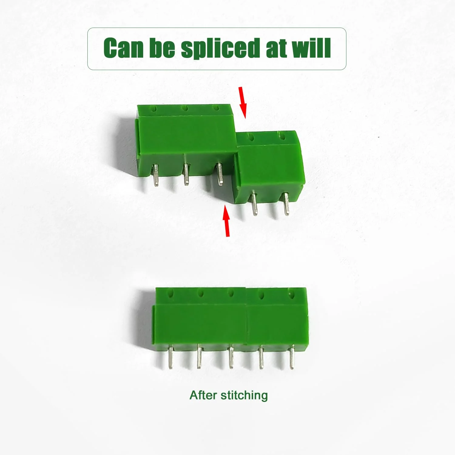 YIXISI PCB Mount Screw Terminal Block, 5 mm 2 Pin / 3 Pin / 4 Pin Screw Terminal Connector for Arduino DIY Project (85 x 2 Pin, 10 x 3 Pin, 5 x 4 Pin, Green) 2P+3P+4P - Image 5