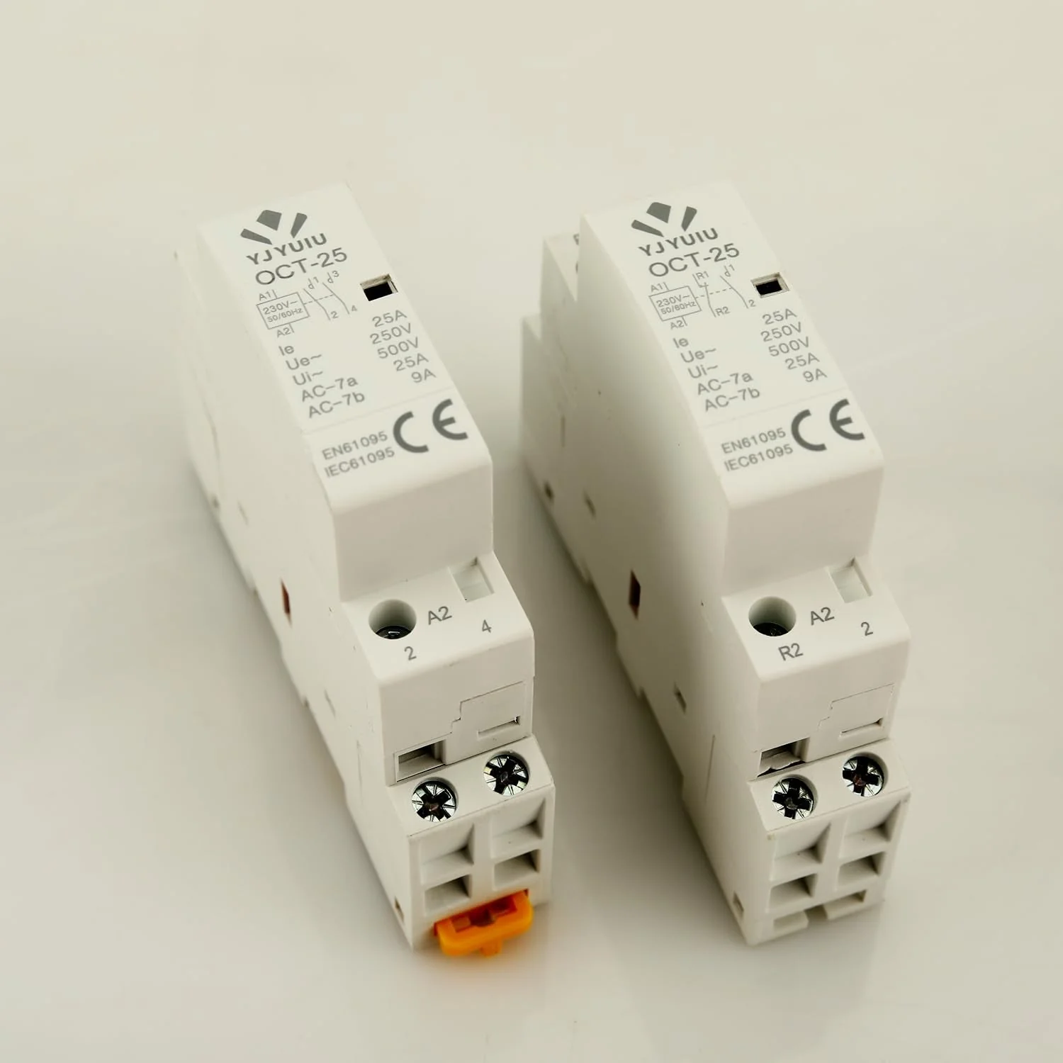 YJYUIU AC Contactor, 2-Pole, 25A, AC 220V/240V, 50/60Hz, DIN Rail 35mm (OCT25 2NO) OCT25 2NO - Image 6