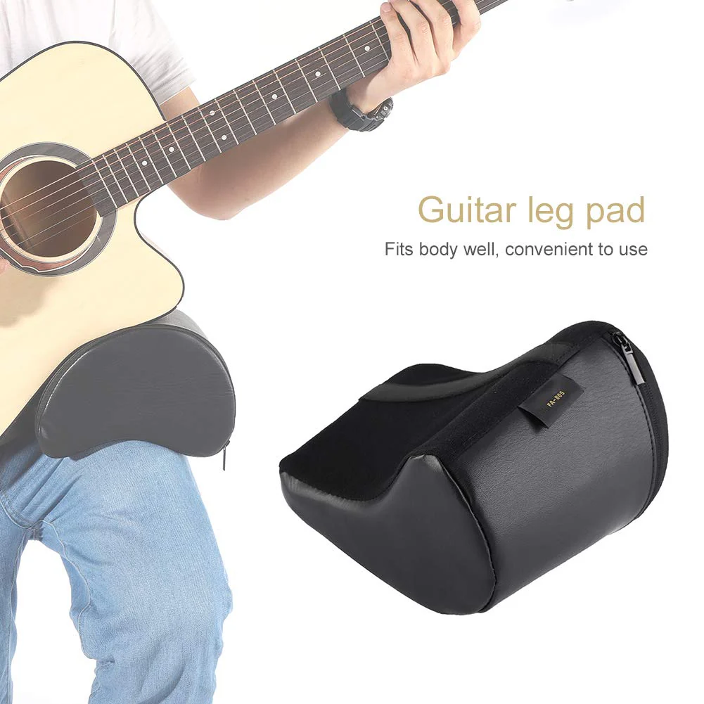 Ymiko Guitar Cushion, Classical Guitar Support for Leg, Guitar Lap Rest, Guitar Leg Rest, Classical Guitar Leg Cushion Built-in Sponge, Guitar Accessory with Bag - Image 2
