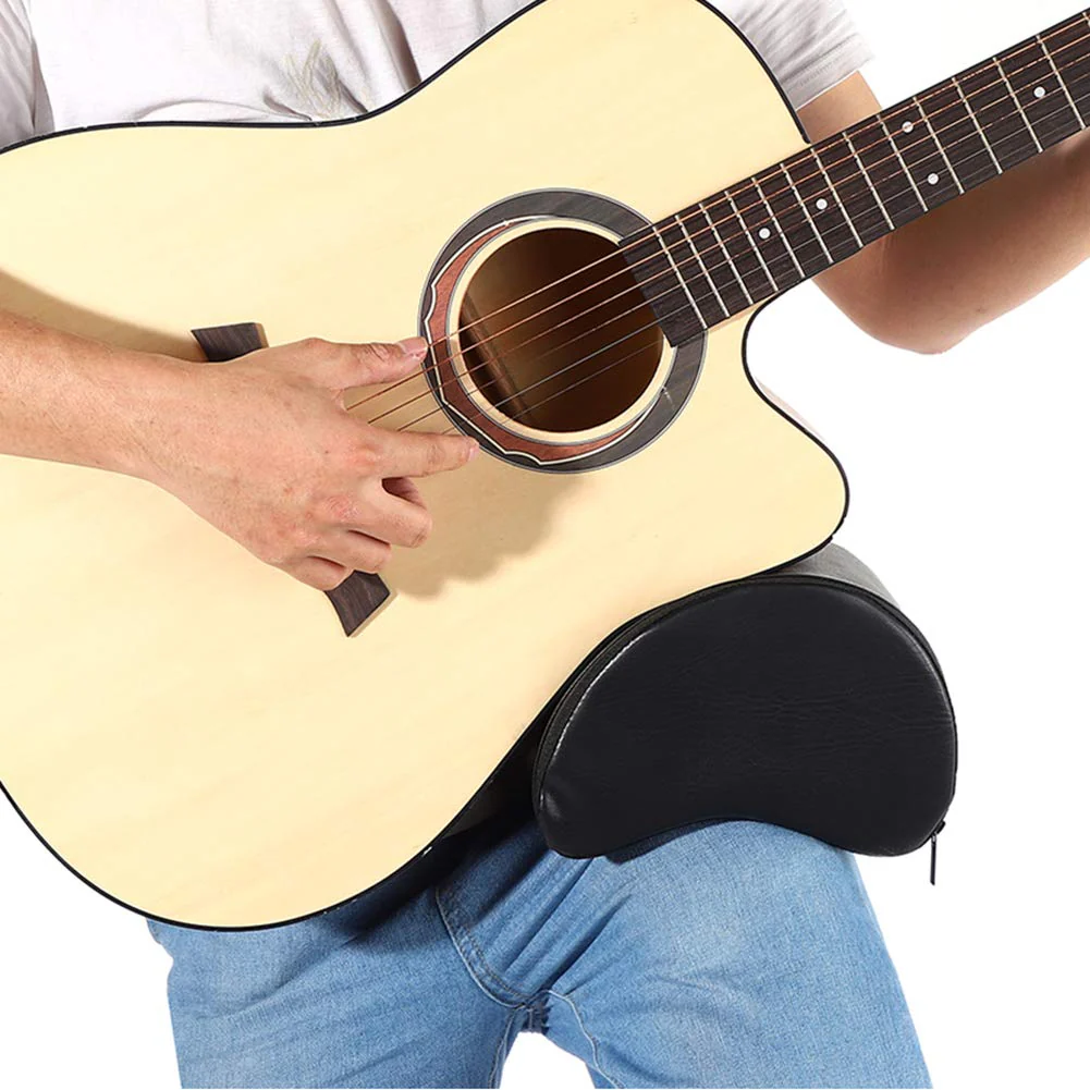 Ymiko Guitar Cushion, Classical Guitar Support for Leg, Guitar Lap Rest, Guitar Leg Rest, Classical Guitar Leg Cushion Built-in Sponge, Guitar Accessory with Bag - Image 3