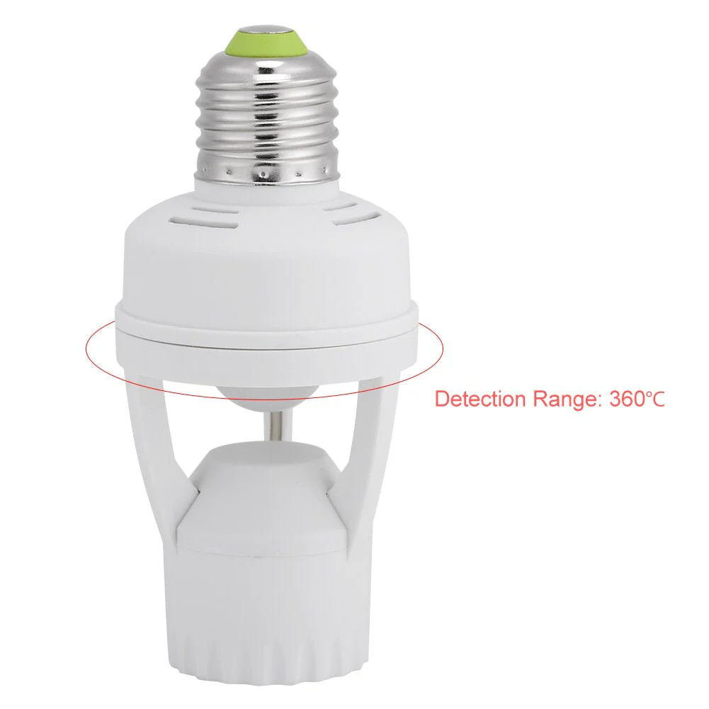 Ymiko Lamp Holder E27 with Sensor, LED Motion Sensor E27, LED Lamp Holder for E27 Screw - Image 3