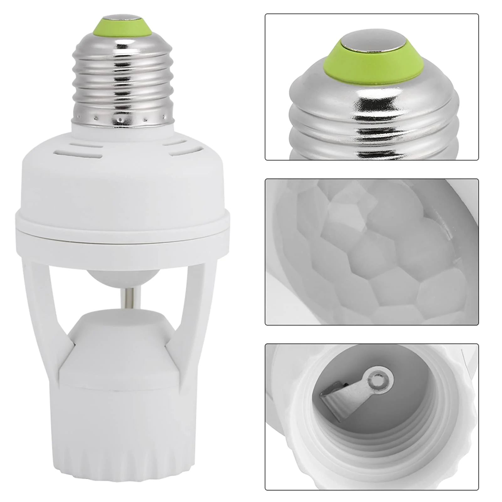 Ymiko Lamp Holder E27 with Sensor, LED Motion Sensor E27, LED Lamp Holder for E27 Screw - Image 7