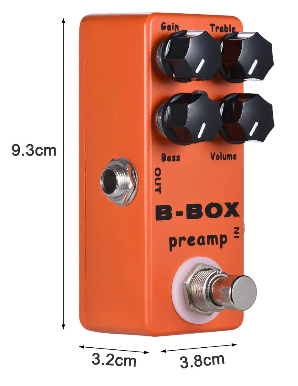 YMUZE Moskyaudio Mini B-Box Preamp Pedal Electric Guitar Effect with Overdrive Function - Image 3