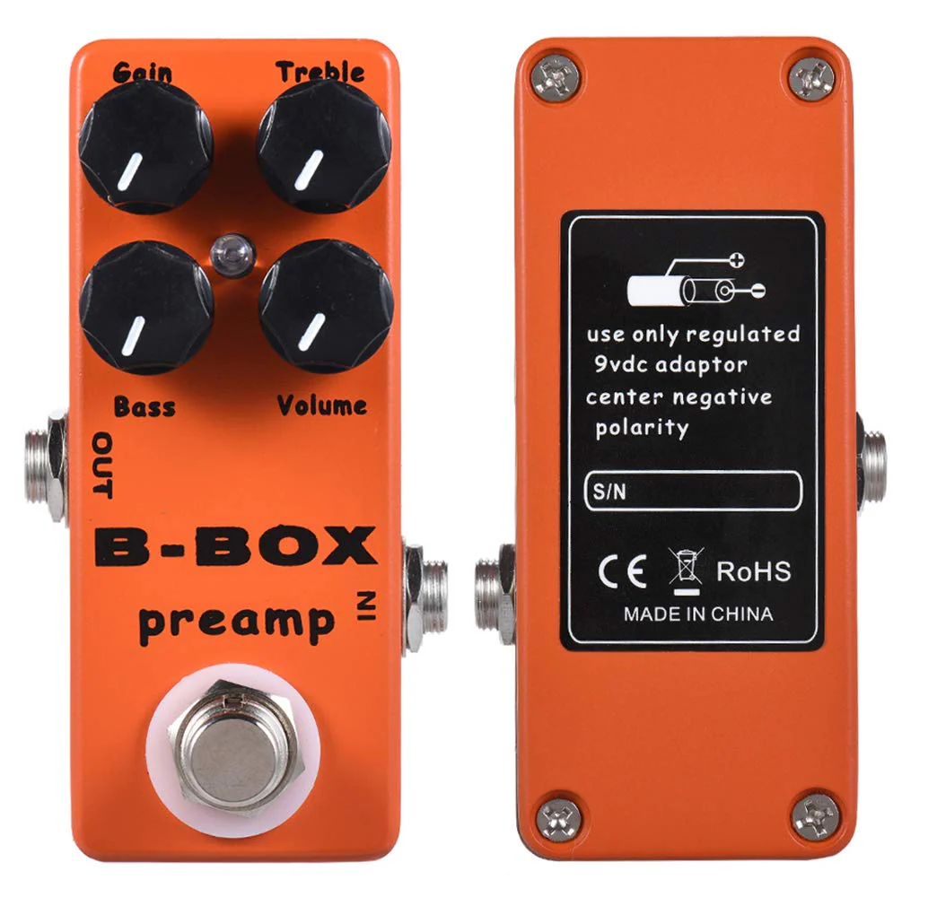 YMUZE Moskyaudio Mini B-Box Preamp Pedal Electric Guitar Effect with Overdrive Function - Image 6