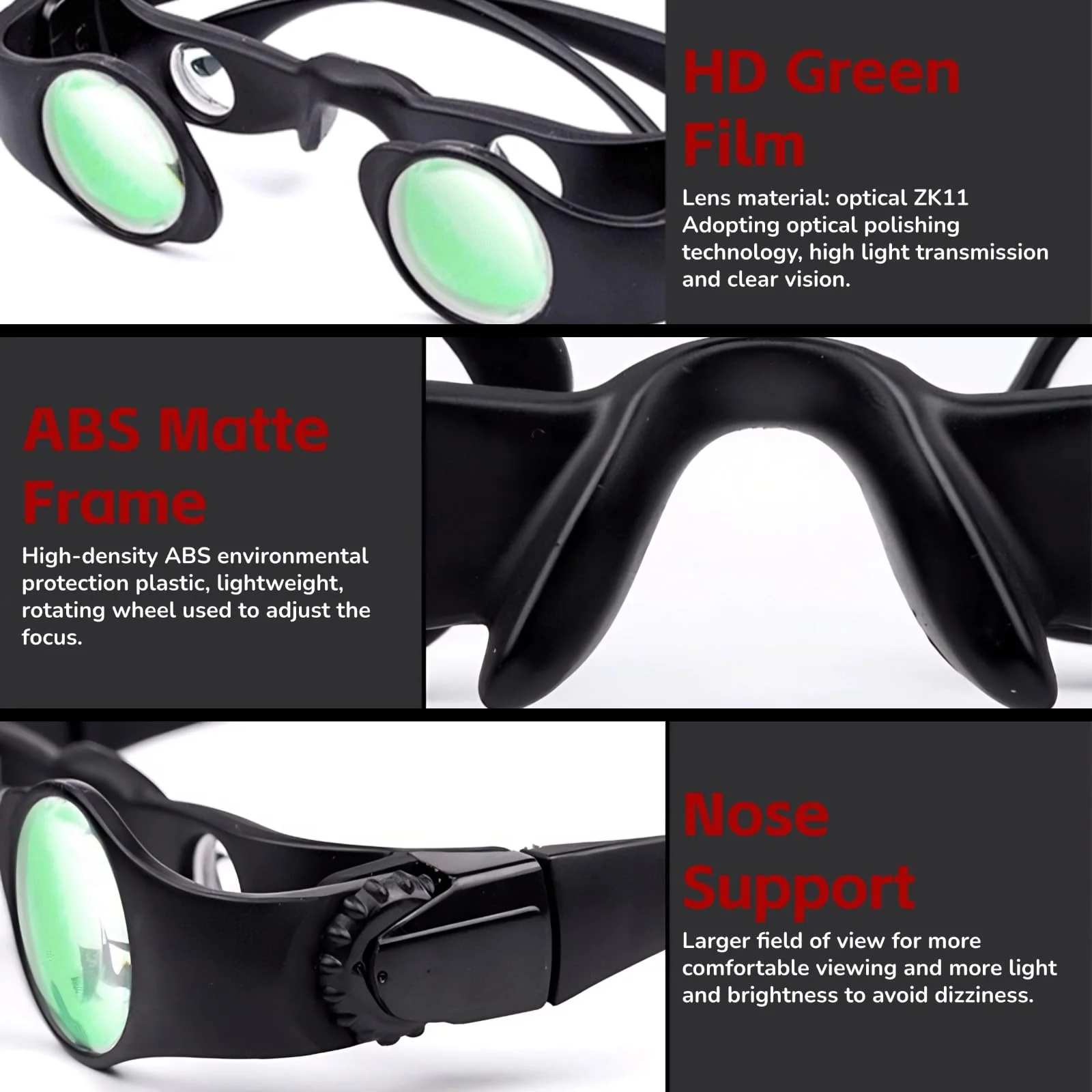 Yoidesu Hands Binocular Glasses for Fishing Bird Watching, HD Optical Lens Portable Binoculars and Opera Glasses, 8X Magnification, Adjustable Focus Distance, Fishing Companion - Image 3