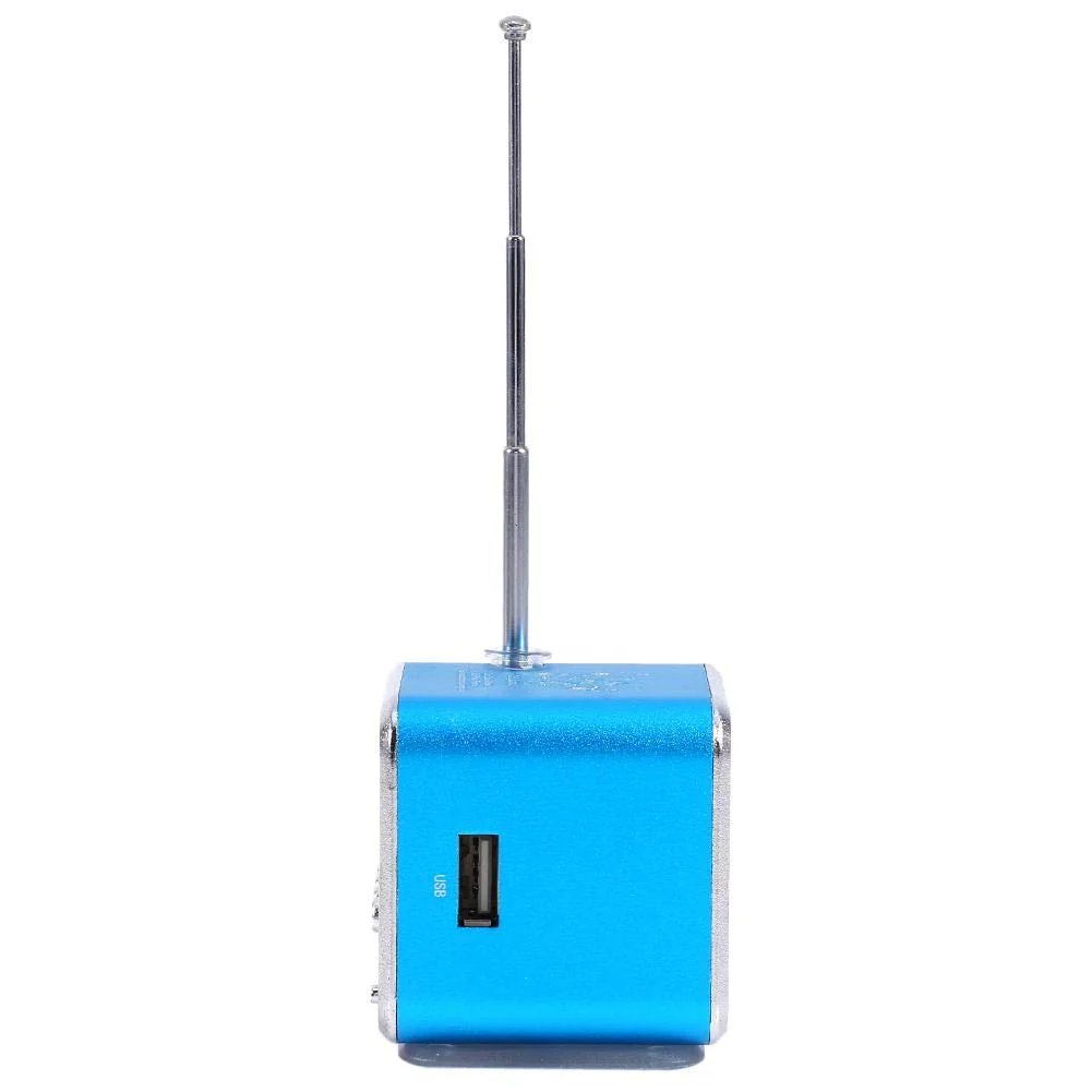 Yoidesu TD-V26 Portable Mini Speaker Music Player FM Radio Battery Powered Mini Digital Display Screen Speaker Music Player for Computer&Cell Phone Support TF Card and U Disk (Blue) - Image 9