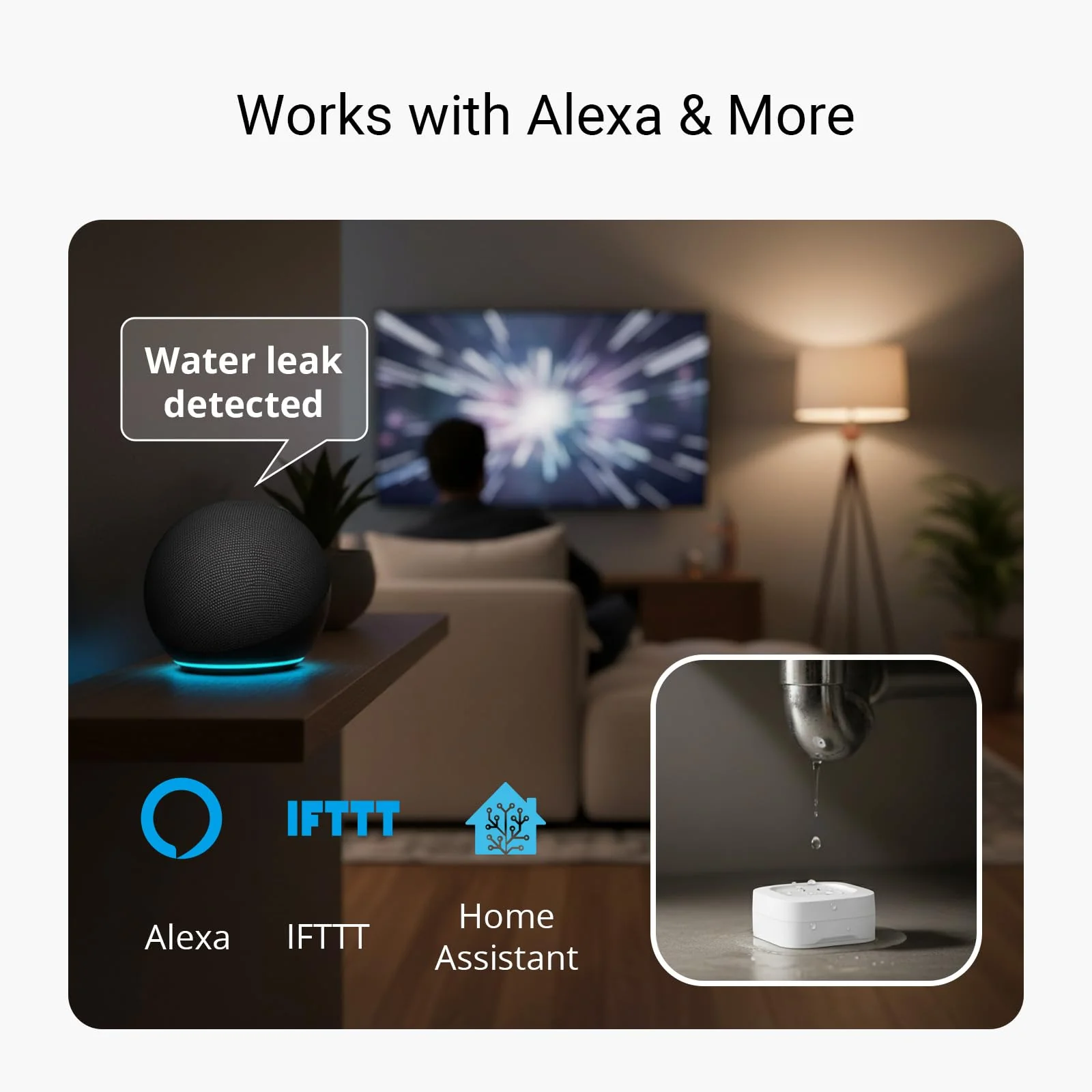 YoLink Water Leak Starter Kit: Hub + 4 Leak Sensor 1 (Silent), LoRa Long-Range, App/SMS/Email Alerts, D2D Offline Triggers, 2 AAA Up to 5-Year Battery, Compatible with Alexa/IFTTT/Home Assistant - Image 7
