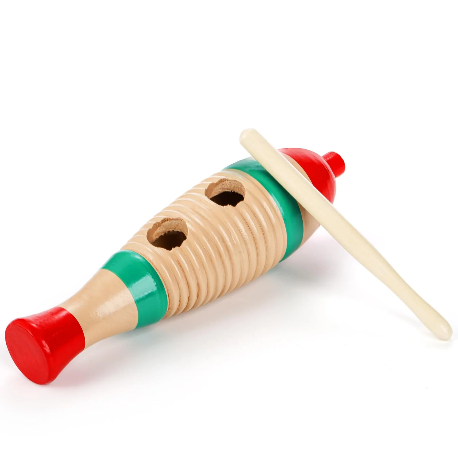 Yopay 4 Pack Guiro Instrument Fish Shaped, Latin Percussion Instrument for Kids, Colorful Wooden Musical Instruments with Rhythm Sticks for Girls, Boys, Adults, Educational Early Learning - Image 4