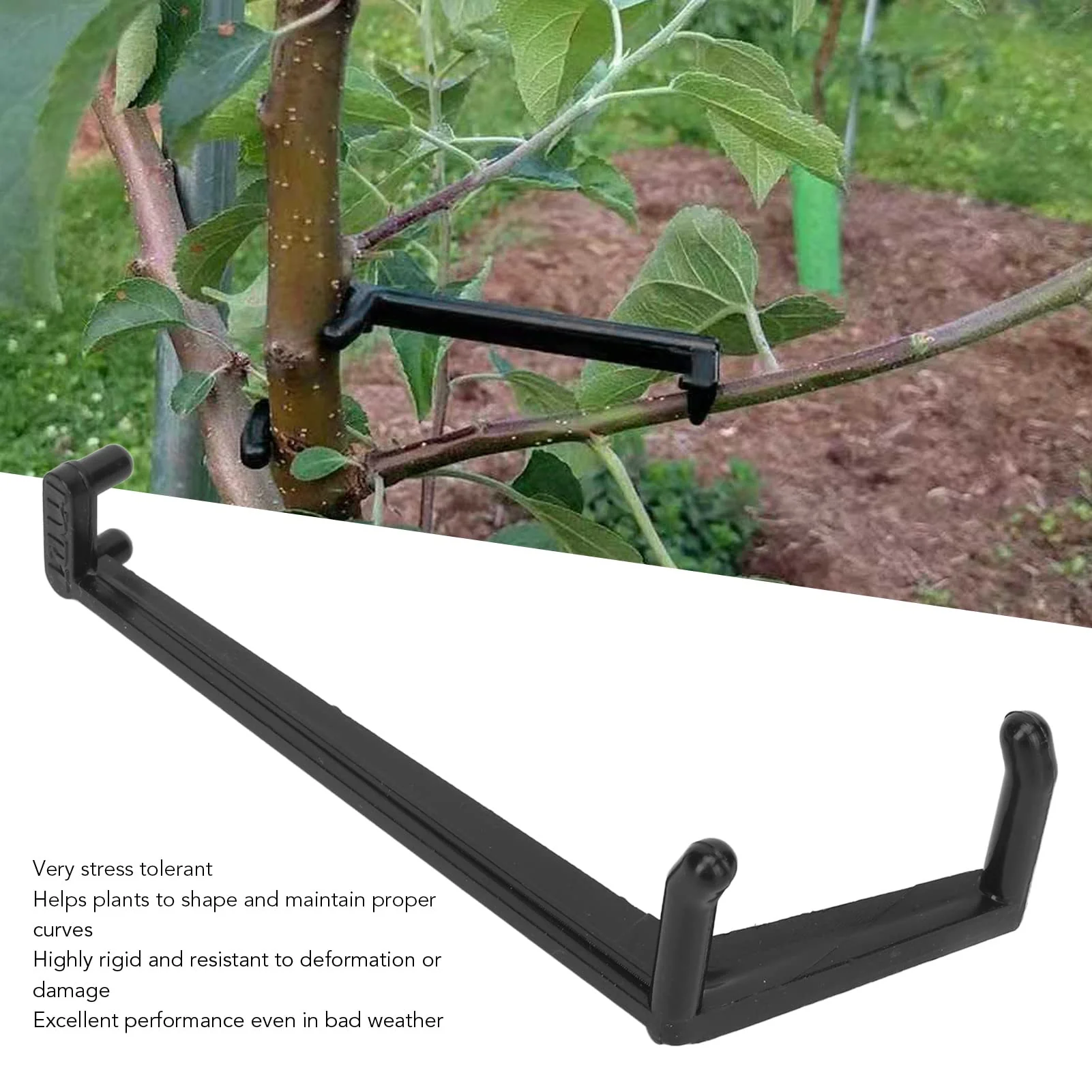 Yosoo Health Gear 20pcs Fruit Tree Spreader Plastic Bonsai Branch Trunk Spreader Modeling Tool Limb Spreader Black for Strong Spreading of Step Angles Branches - Image 3