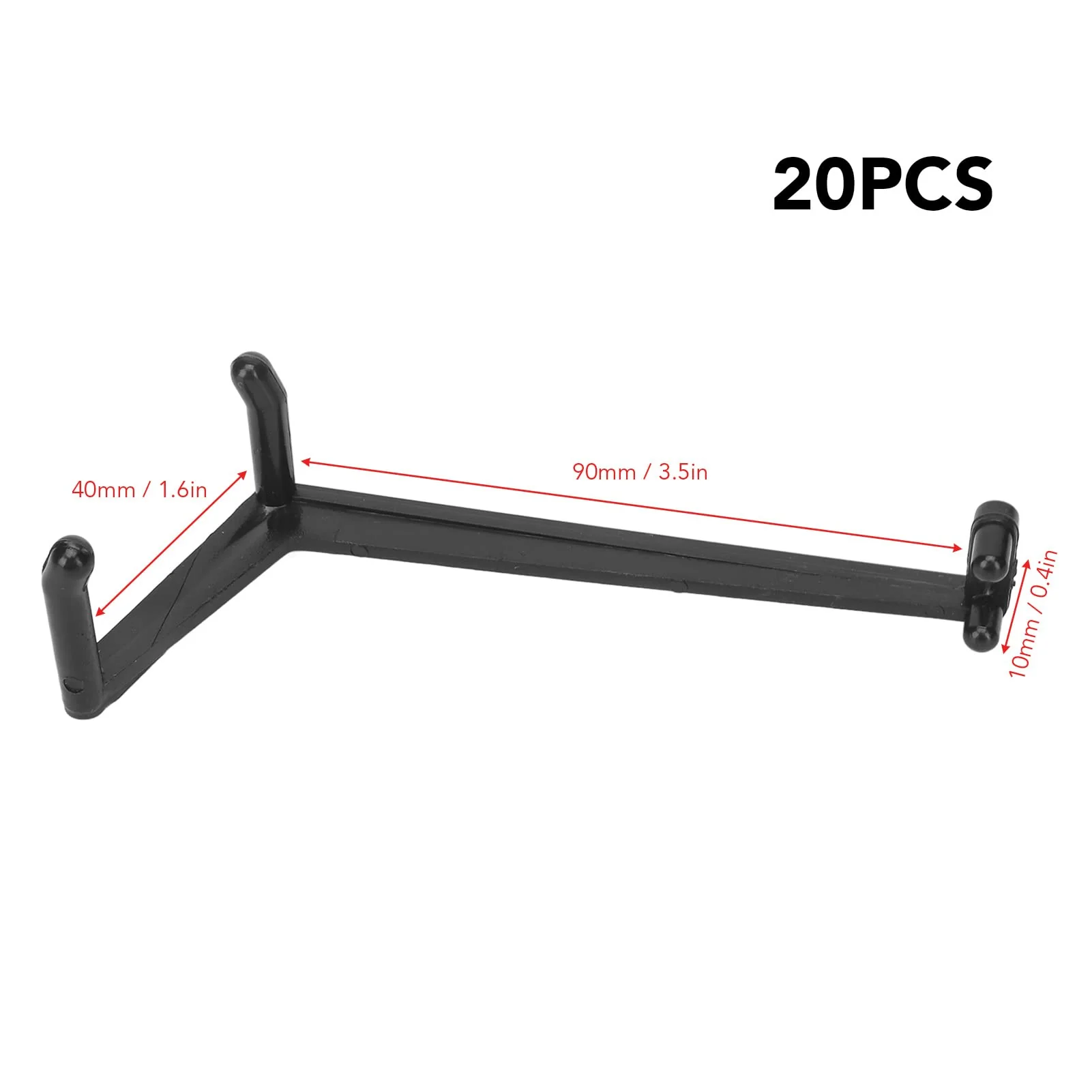 Yosoo Health Gear 20pcs Fruit Tree Spreader Plastic Bonsai Branch Trunk Spreader Modeling Tool Limb Spreader Black for Strong Spreading of Step Angles Branches - Image 4