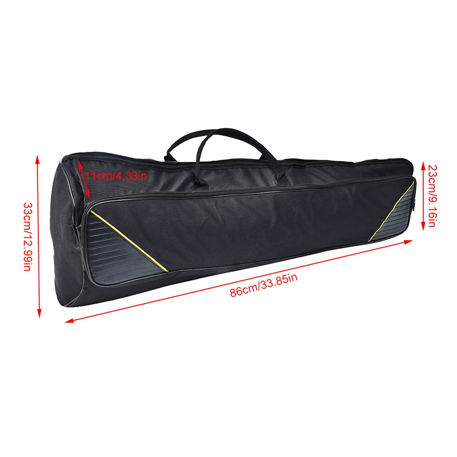 Yosoo Portable Trombone Bag Musical Instrument Case for Alto Tenor Players (Black) - Image 2