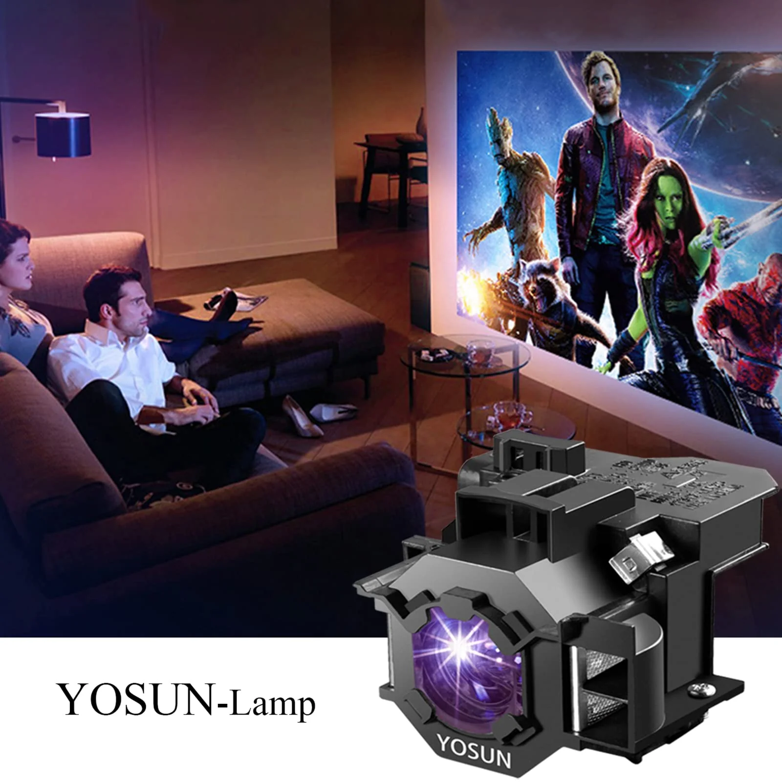 YOSUN v13h010l42 Projector Bulb for Epson-Elplp42 PowerLite Home Cinema 83 83+ 83c 83v 410w ex90 emp-83h h330a Replacement Projector Lamp Bulb LP42 - Image 4