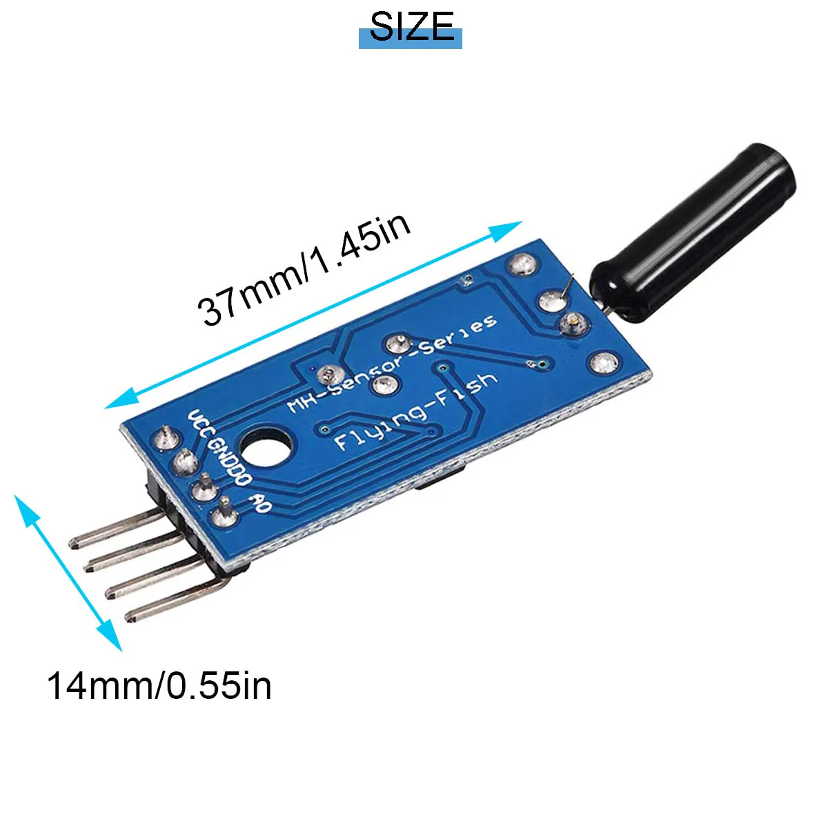 Youmile 10pcs High Sensitive Vibration Switch Sensor Module SW-18010P Alarm Sensor Module Vibration Module with DuPont Cable for Arduino - Image 3