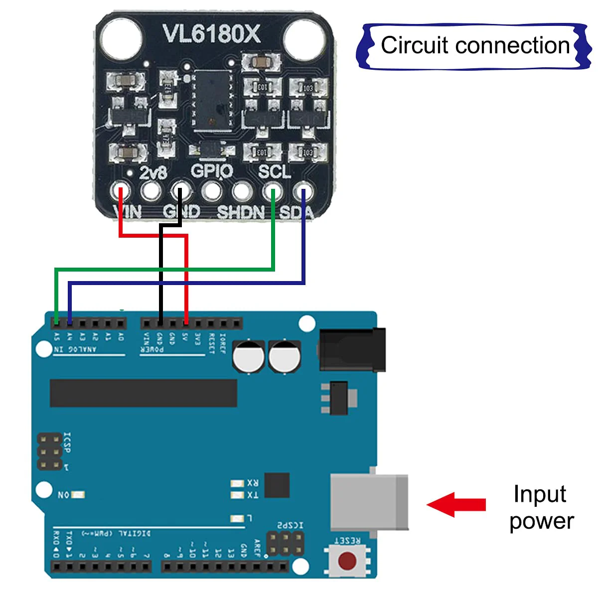 Youmile 2 PCS VL6180 VL6180X Ranging Sensor, Optical Distance Measuring Sensor Module Gesture Recognition Sensor Ambient Light Sensor for I2C Interface DC 3-5V - Image 3