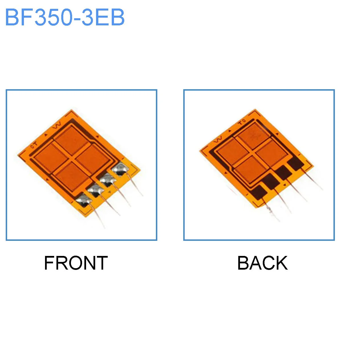Youmile 2 Pieces Strain Gauges BF350-3EB BF350 350 Ohm Full Bridge DMS Foil DMS High Precision Pressure Sensor - Image 2