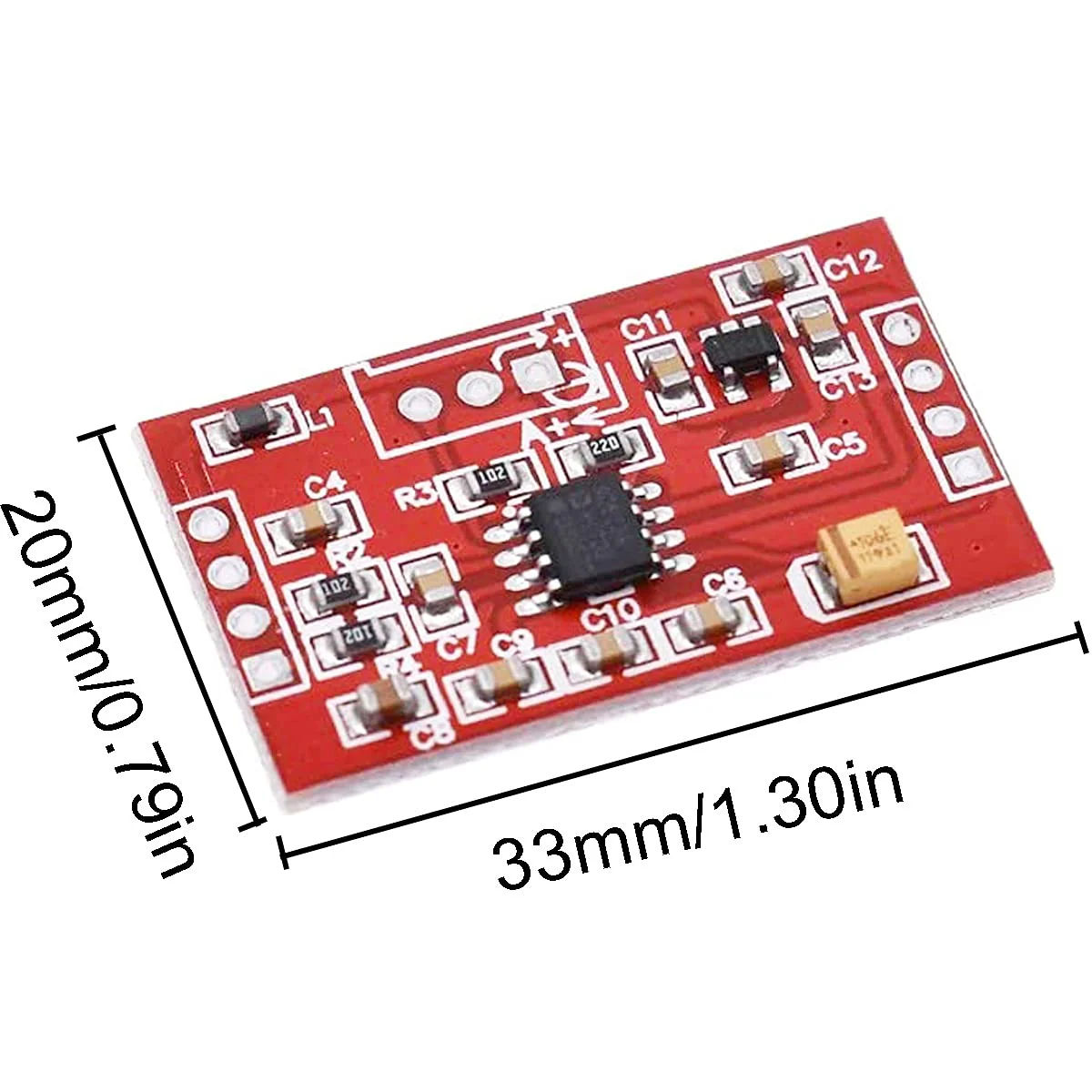 Youmile AD623 Voltage Amplifier Module Voltage Amplifier Adjustable Magnification Instrument Amplifier Module with DuPont Cable - Image 4