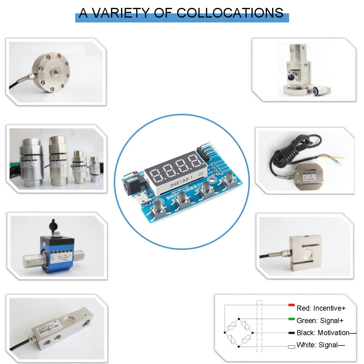 Youmile HX711 Digital Load Cell Module A/D Module Weight Pressure Sensor Display 24 Bit Weighing Device Electronic Scale Display Meter with Micro USB Cable Stand not included - Image 6