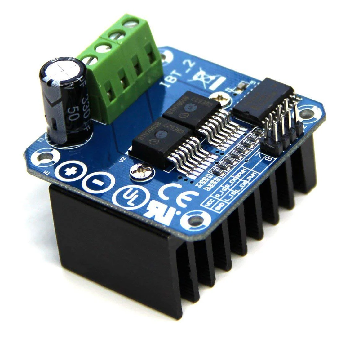 Youmile Motor Driver Module BTS7960B Double DC Stepper Motor Driver H-Bridge PWM Smart Car Driver Module for Arduino Current Limiting with DuPont Cable - Image 2