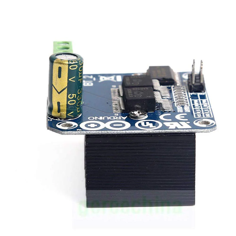Youmile Motor Driver Module BTS7960B Double DC Stepper Motor Driver H-Bridge PWM Smart Car Driver Module for Arduino Current Limiting with DuPont Cable - Image 3