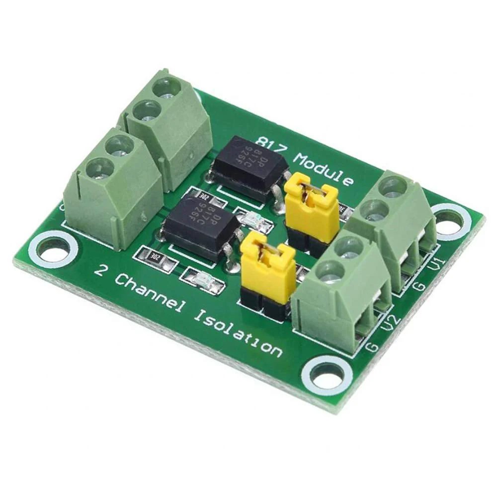 Youmile Pack of 5 PC817 2 Channel Optocoupler Insulation Board Voltage Converter 3.6-30V Driver Photoelectric Insulated Module with 24AWG Cable 2 channels - Image 3
