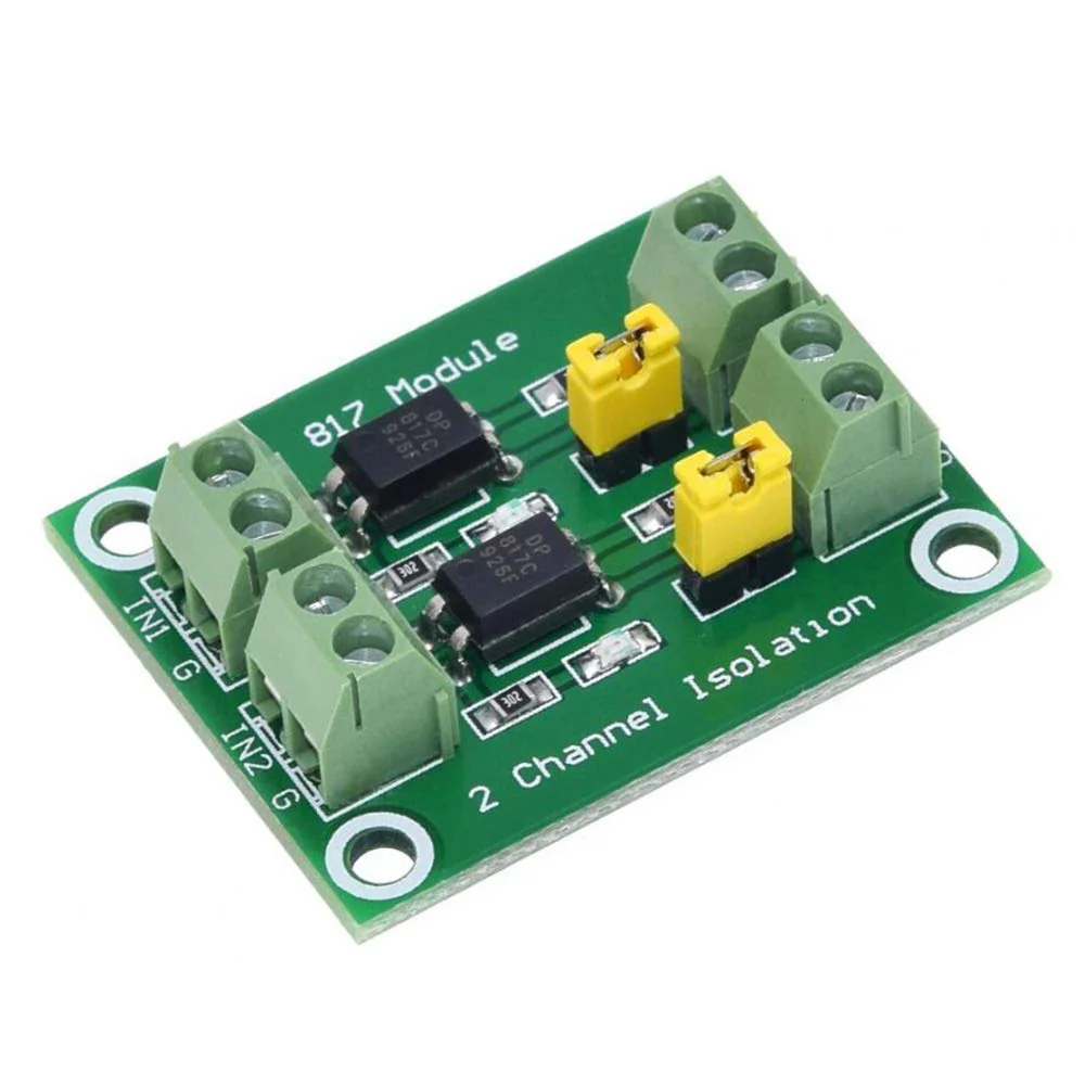 Youmile Pack of 5 PC817 2 Channel Optocoupler Insulation Board Voltage Converter 3.6-30V Driver Photoelectric Insulated Module with 24AWG Cable 2 channels - Image 6