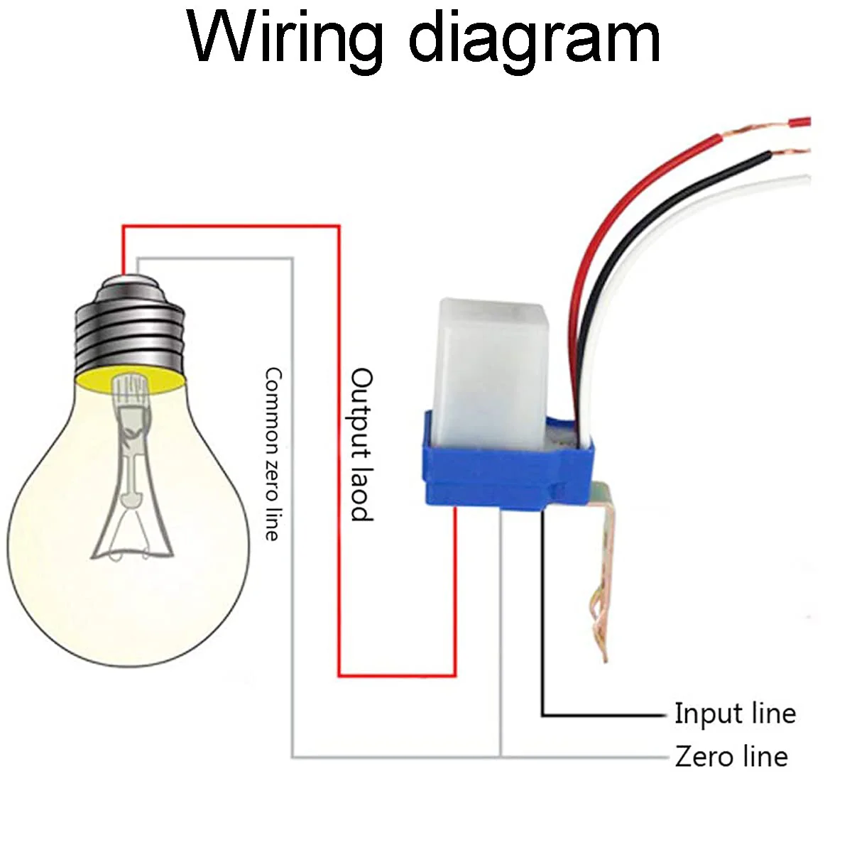 Youmile Twilight Switch AC DC 12V 10A Auto On Off Photocell Light Switch Light Sensor Switch Twilight Sensor Night Light Sensor Photo Switch Light Sensor Switch with Cable Cap Pack of 2 - Image 6