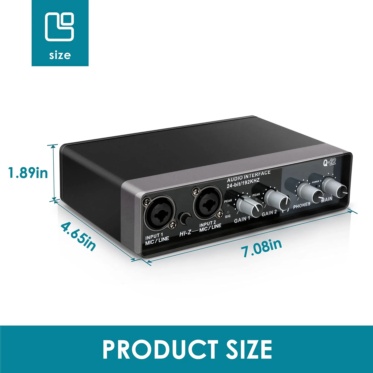 YOUSHARES USB Audio Interface for Recording Music, AudioBox Mic Preamps 48v 2 Channel for Streaming and Podcasting Recording MPN_Audio_Mixer_Q22_01 - Image 5