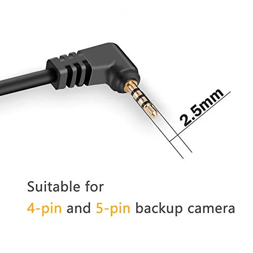YQMAJIM Dash Cam Backup Camera Extension Cord,16.5 Ft 2.5mm Male to Female Car Rear View Camera Extension Cable 16.5 FT - Image 2