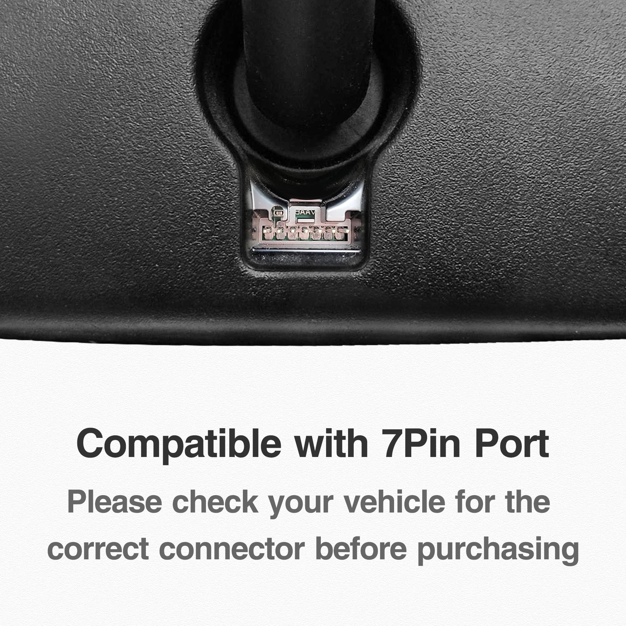 YQMAJIM Dashcam Power Adapter,(7P TypeB)Compatible with Select Toyota,Nissan, Mitsubishi with Economy Mirrors,Built-in Hide USB to GPS Radar Mirror Camera Dash Cam Charger Adapter Cable,Clean Install - Image 4