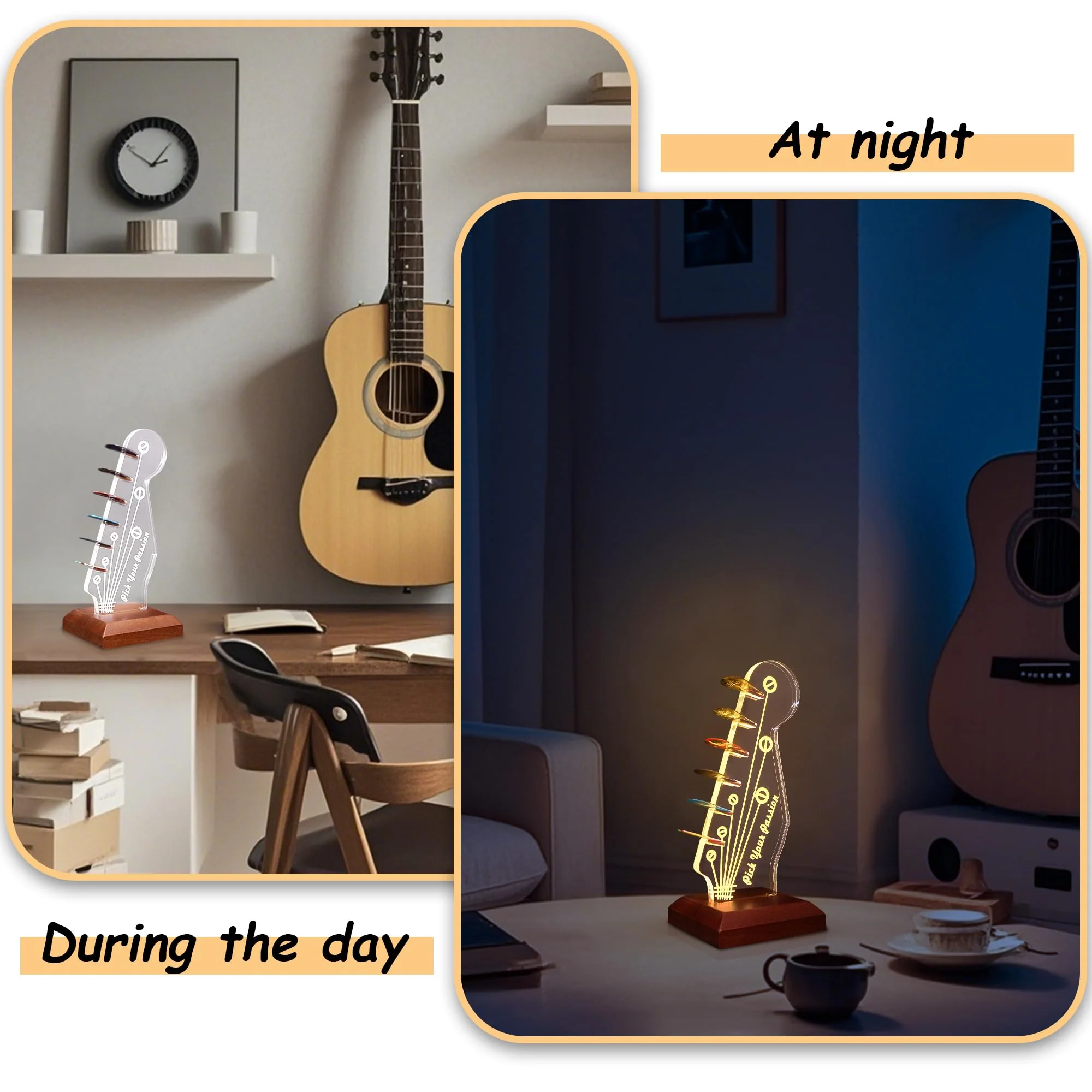 YuanDian Light up Guitar Pick Holder Style Guitar - Image 3