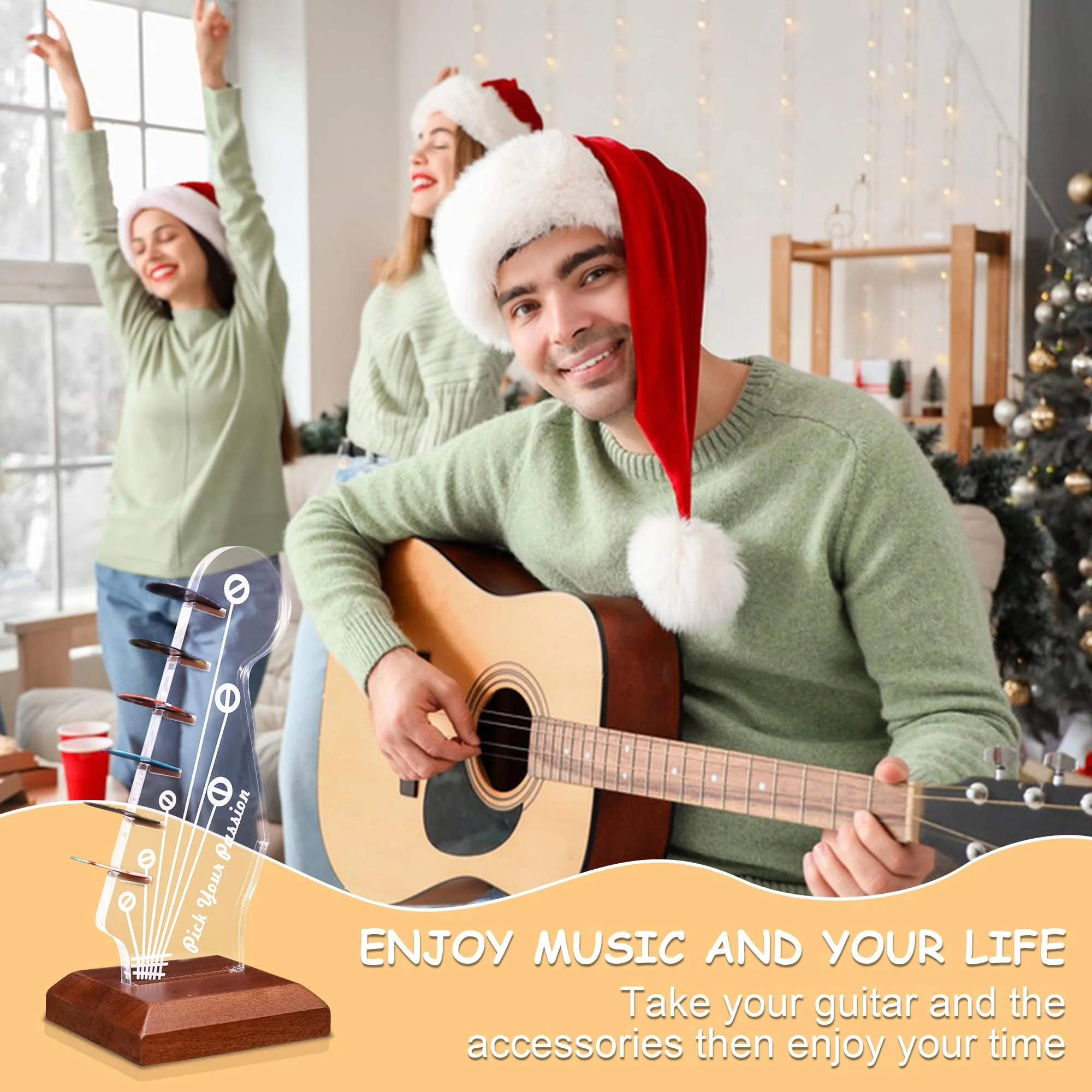 YuanDian Light up Guitar Pick Holder Style Guitar - Image 4