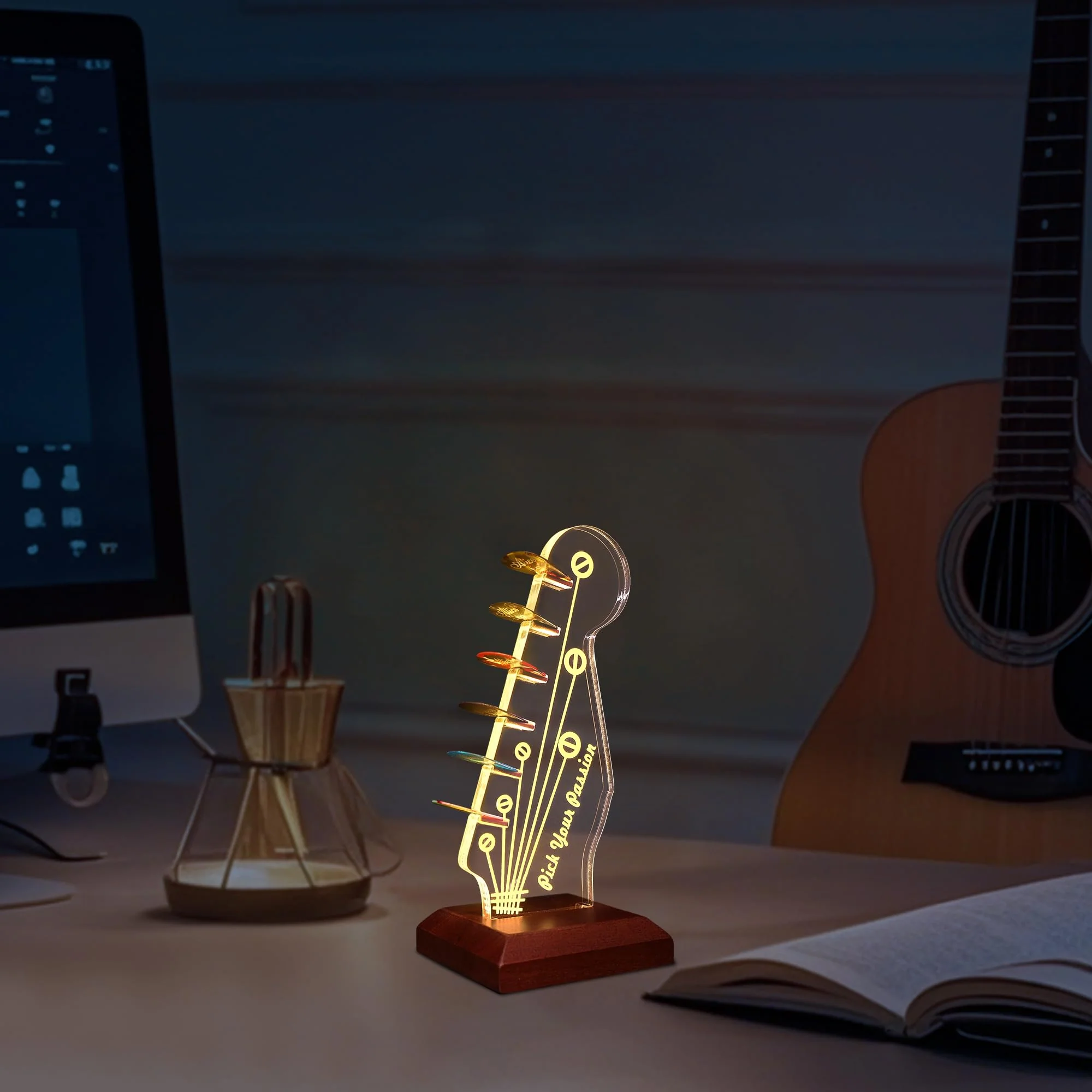 YuanDian Light up Guitar Pick Holder Style Guitar - Image 8