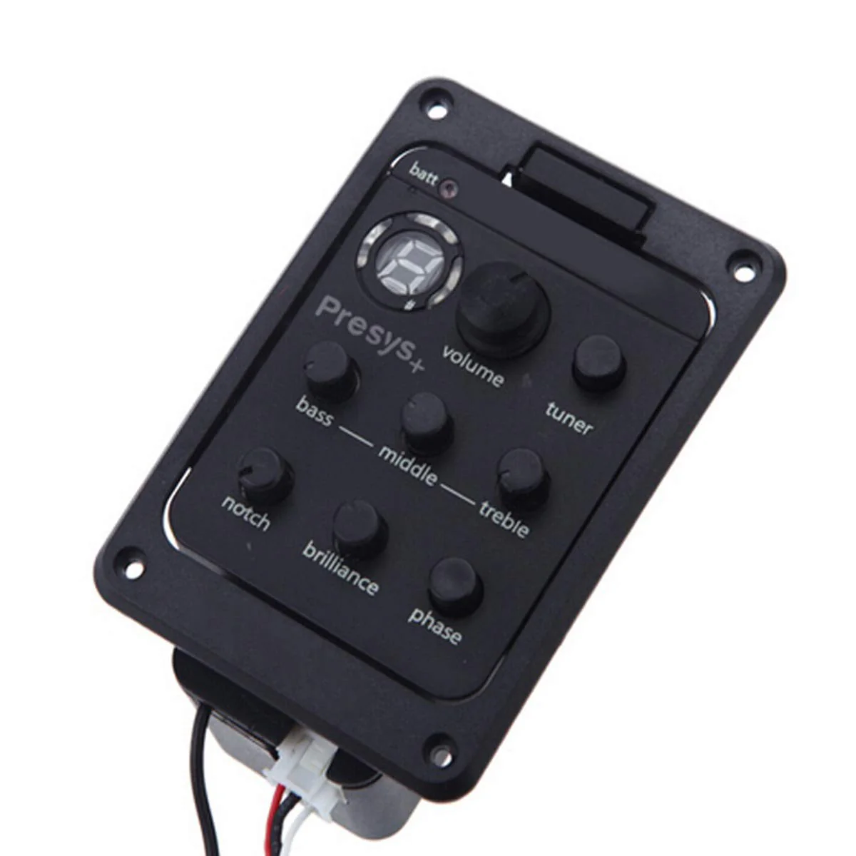 Yuehuam Acoustic Guitar EQ Equalizer Onboard Preamp Pickup Tuner Guitar Tool for Acoustic Guitar Musical Instrument EQ Equalizer Guitar Preamp - Image 6