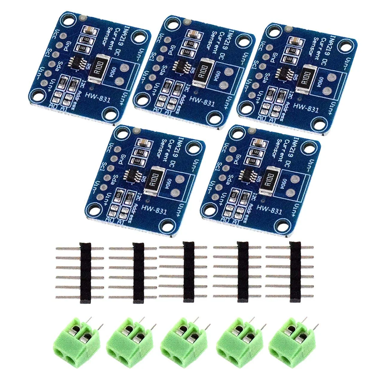 Yuemsh 5pcs Ina219 Bidirectional DC Power Sensor Tapping Module DIY 3V-5V Iic I2C Power Monitoring Sensor Module - Image 4